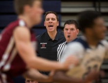 Landry Kosmalski at a basketball game. 